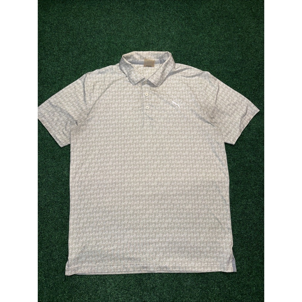 Puma Golf Polo Men's Size Medium Golf Cart Theme U24